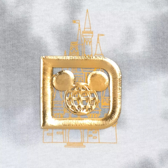 Spirit Jersey Disney World Gray Tie Dye Gold Cinderella Castle, XXL, NWT!! - Picture 3 of 7